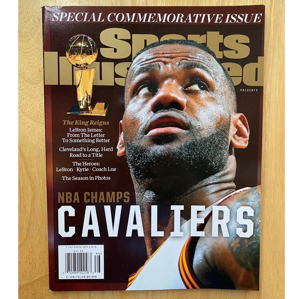 Sports Illustrated Magazine LeBron James Cleveland Cavaliers Championship 2016